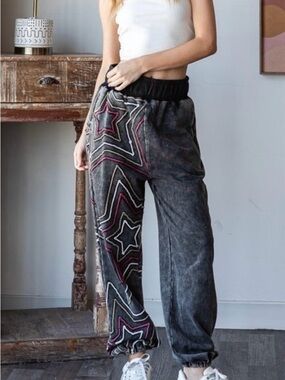 Mineral wash Grey Star Joggers Oli & Hali